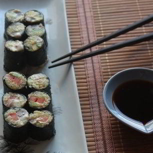 Рецепт Сыроедческих суш