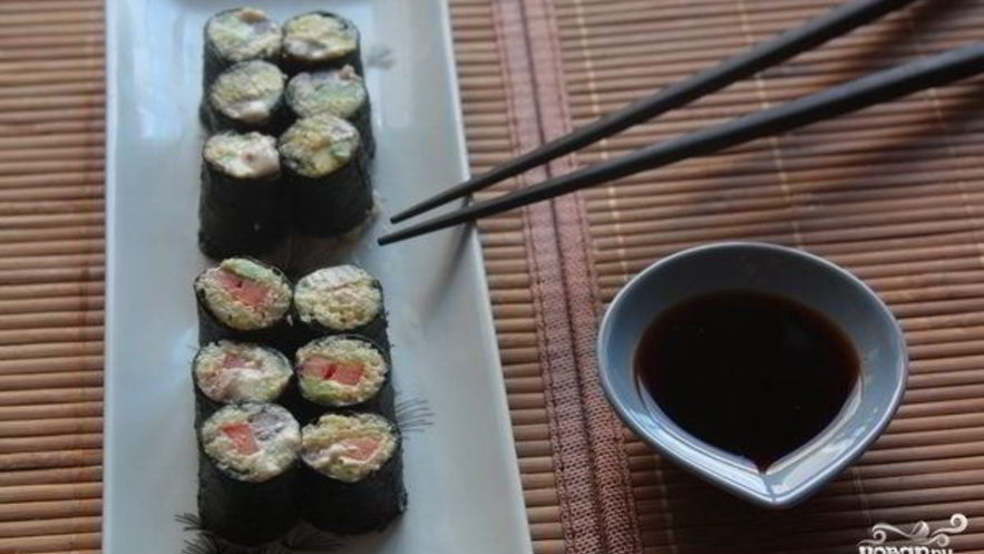 Рецепт сыроедческих суш
