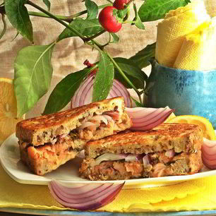 Рецепт Горячего сэндвича с лососем