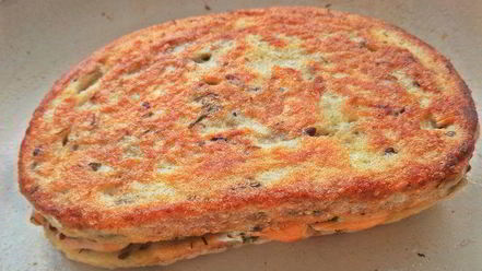 Рецепт горячего сэндвича с лососем