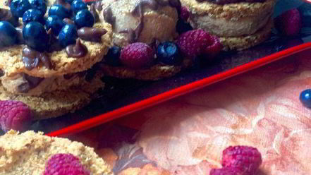 Рецепт имбирных сэндвичей с кокосово-чайным мороженным