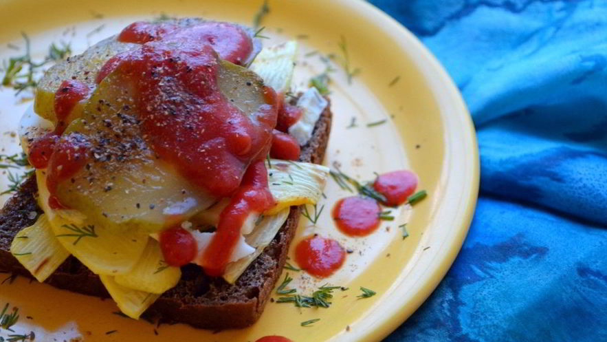 Рецепт сэндвича с кабачком