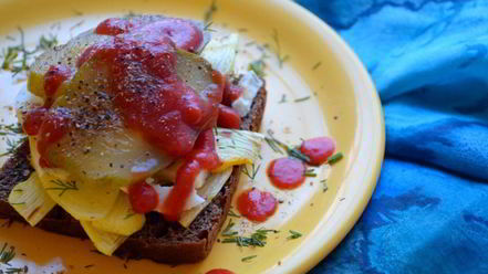 Рецепт сэндвича с кабачком