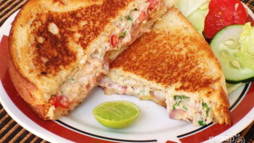 Рецепт сэндвича с красной рыбой