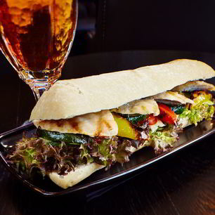 Рецепт Сэндвича с курицей и овощами-гриль