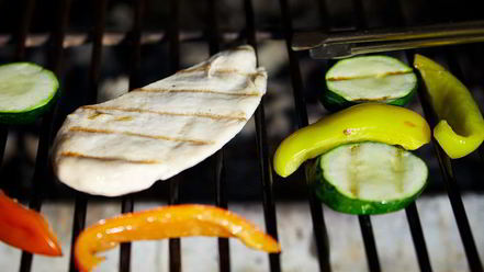 Рецепт сэндвича с курицей и овощами-гриль