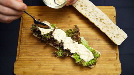 Рецепт сэндвича с курицей и овощами-гриль