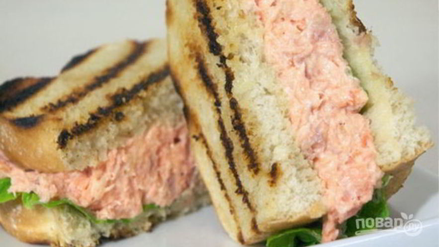 Рецепт сэндвича с лососем