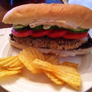 Рецепт Сэндвичей с фасолевым пюре и куриным мясом