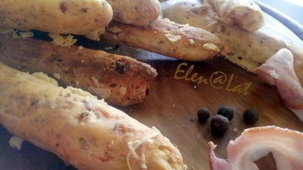 Рецепт сырных палочек с ветчиной