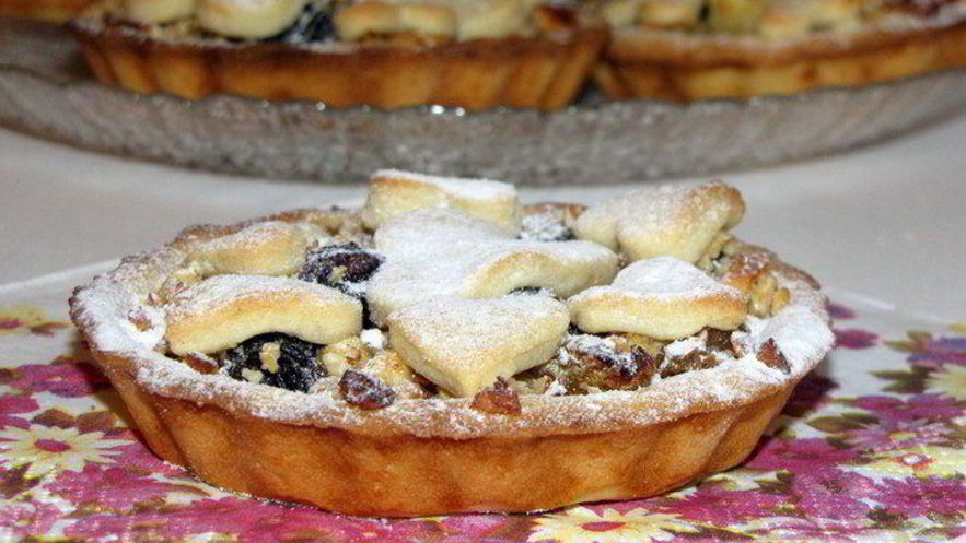 Рецепт бельгийских тарталеток с фруктово-ореховой начинкой