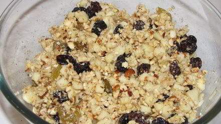 Рецепт бельгийских тарталеток с фруктово-ореховой начинкой