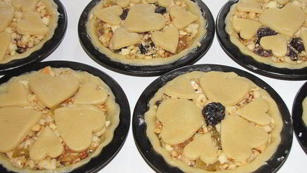 Рецепт бельгийских тарталеток с фруктово-ореховой начинкой