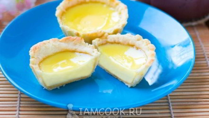 Рецепт дани той — тарталеток с яичным кремом