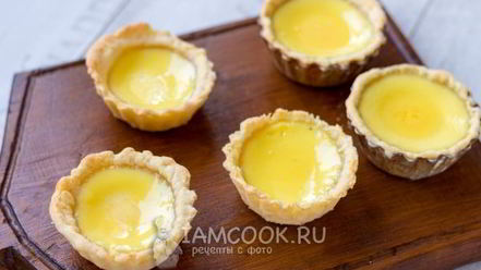 Рецепт дани той — тарталеток с яичным кремом