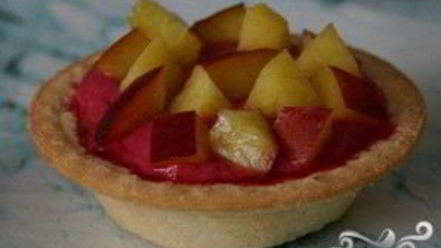 Рецепт холодных пирожных из вишни в тарталетках