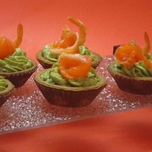 Рецепт Крема из авокадо в тарталетках