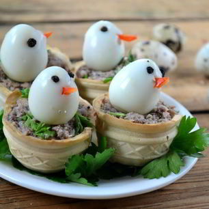 Рецепт Новогодних тарталеток Петушки