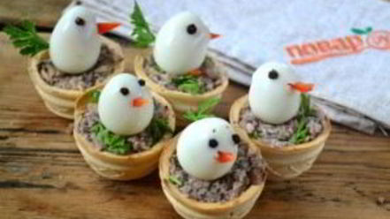 Рецепт новогодних тарталеток петушки
