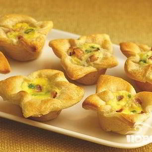 Рецепт Пикантных тарталеток с творожной начинкой