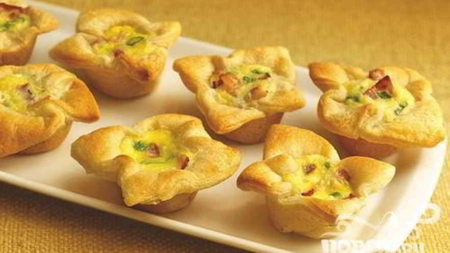 Рецепт пикантных тарталеток с творожной начинкой