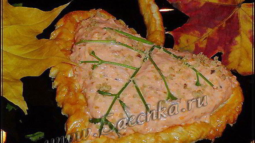 Рецепт тарталеток осенних листья