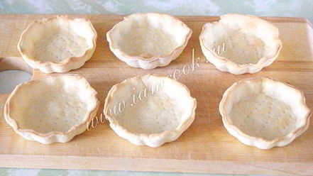 Рецепт тарталеток с грибами