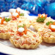 Рецепт Тарталеток с крабовым салатом