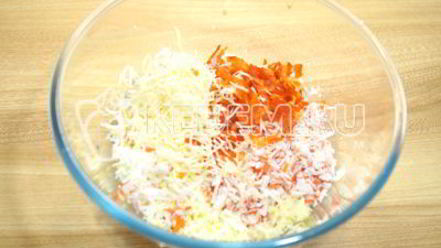 Рецепт тарталеток с крабовым салатом