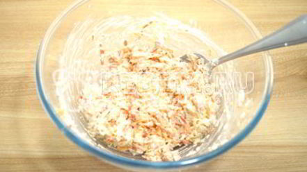 Рецепт тарталеток с крабовым салатом