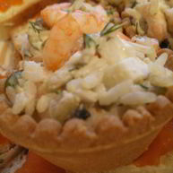 Рецепт Тарталеток с креветочным салатом