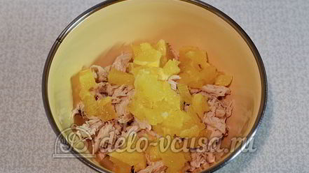 Рецепт тарталеток с курицей и апельсином