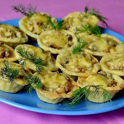 Рецепт Тарталеток с курицей и грибами