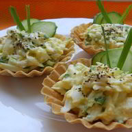 Рецепт Тарталеток с курицей и огурцом