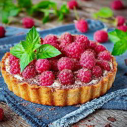 Рецепт Тарталеток с малиной и горьким шоколадом