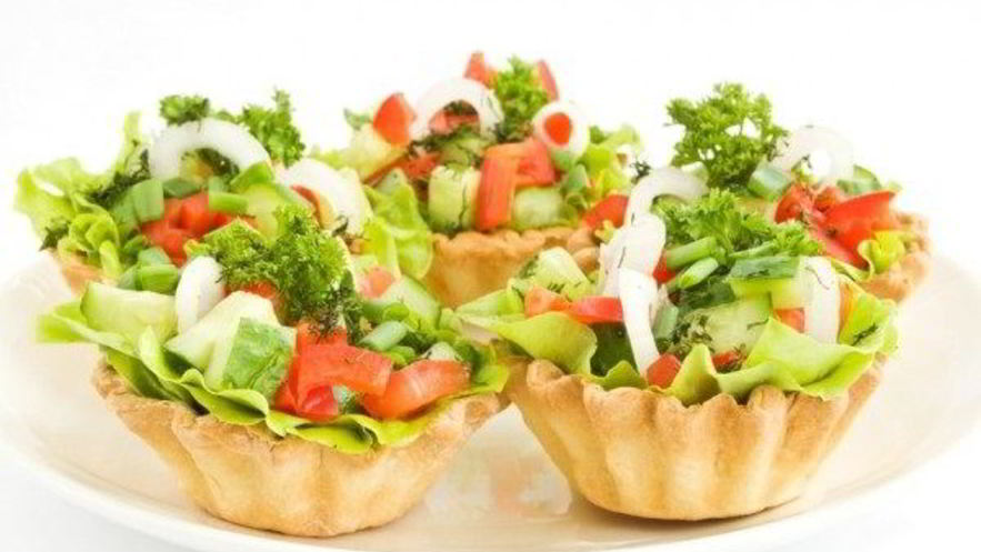 Рецепт тарталеток с овощами