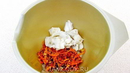 Рецепт тарталеток с палтусом и овощами