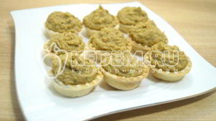 Рецепт тарталеток с паштетом из фасоли