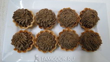 Рецепт тарталеток с печеночно-грибной начинкой