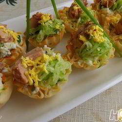 Рецепт Тарталеток с печенью трески