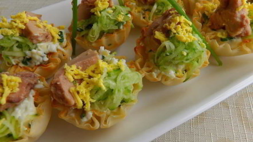 Рецепт тарталеток с печенью трески