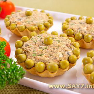 Рецепт Тарталеток с салатом из куриной печени