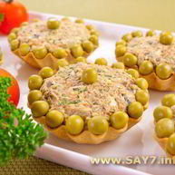 Рецепт Тарталеток с салатом из куриной печени