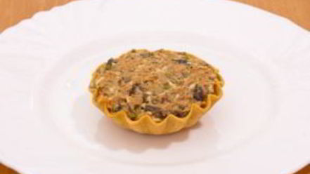 Рецепт тарталеток с салатом из куриной печени