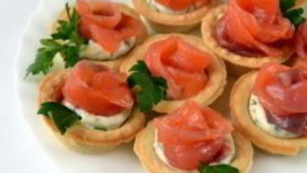 Рецепт тарталеток с соленой семгой