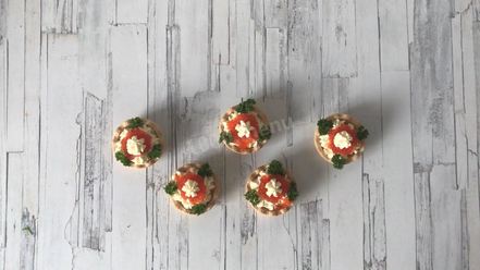 Рецепт тарталеток с сыром и икрой