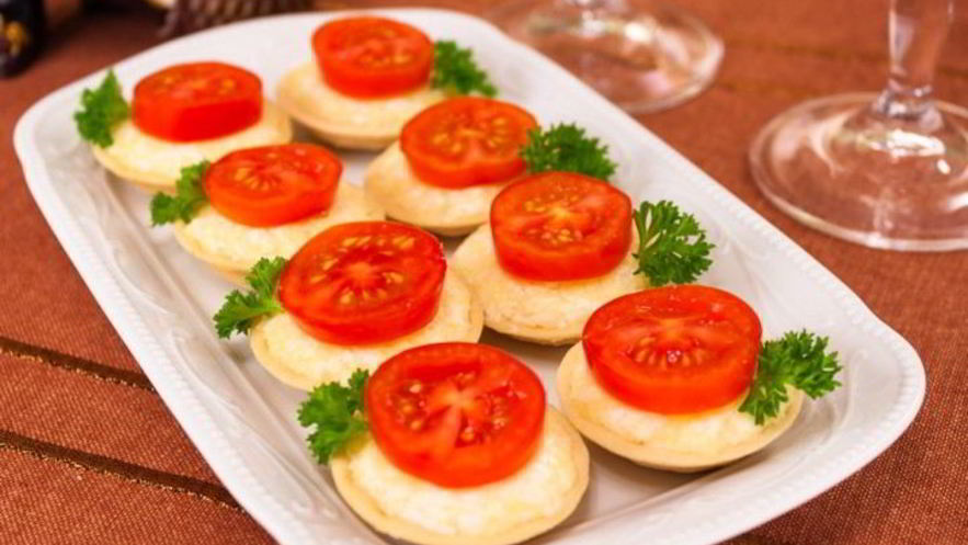 Рецепт тарталеток с сыром и помидорами