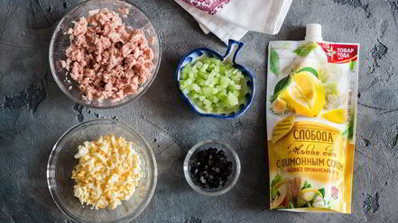 Рецепт тарталеток с тунцом и красной икрой