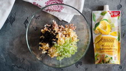 Рецепт тарталеток с тунцом и красной икрой