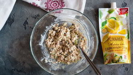 Рецепт тарталеток с тунцом и красной икрой